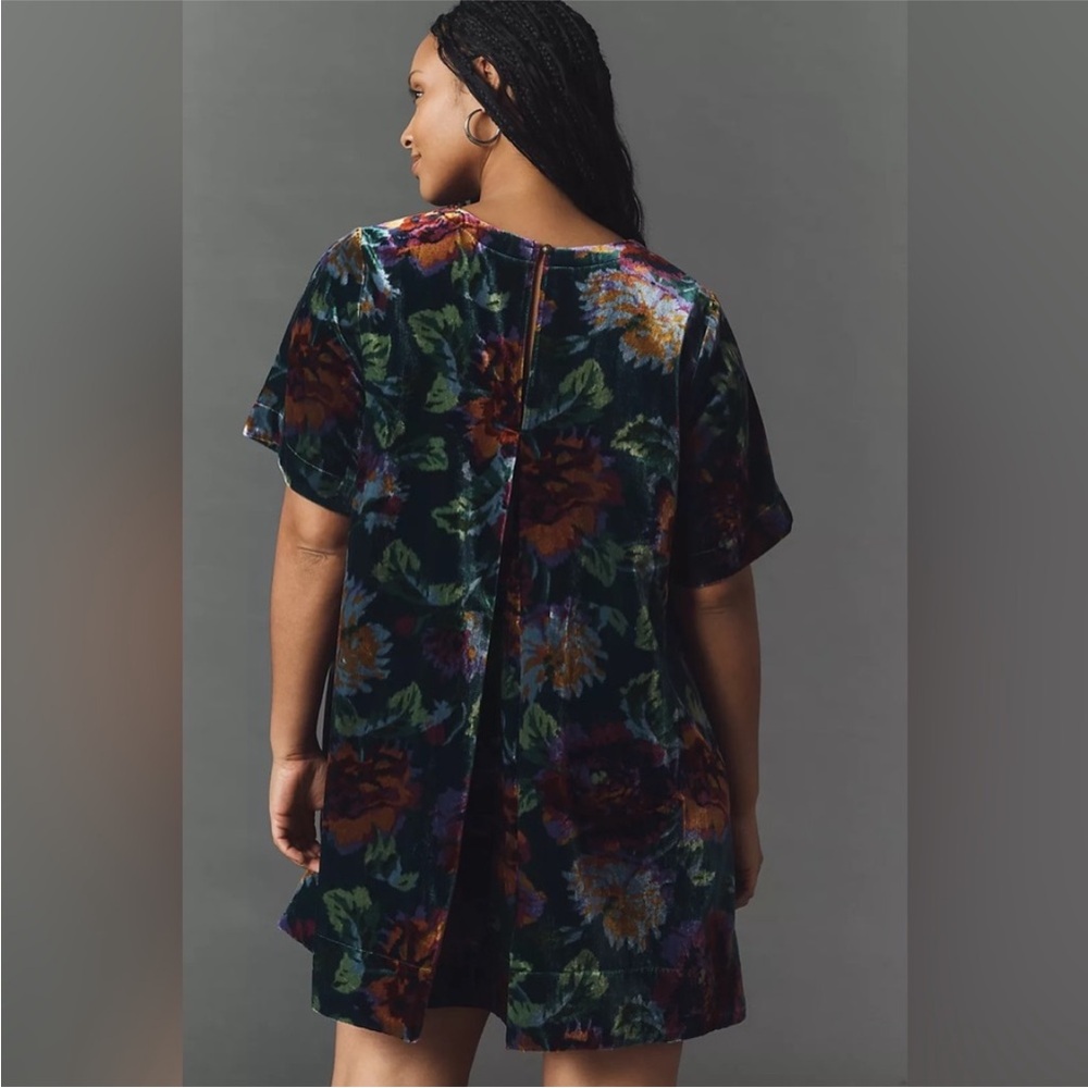 NWT! The Emmy Short-Sleeve Swing Mini Dress by Maeve: Velvet Edition - XS 🏓 - Picture 7 of 11